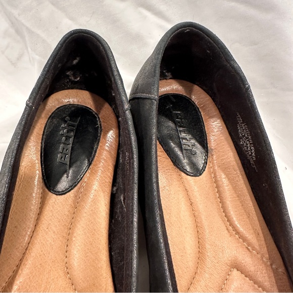 Earth Shoe Bellwether Pewter Women 8 Charcoal Leather Flats Loafer Shoe - Picture 3 of 7